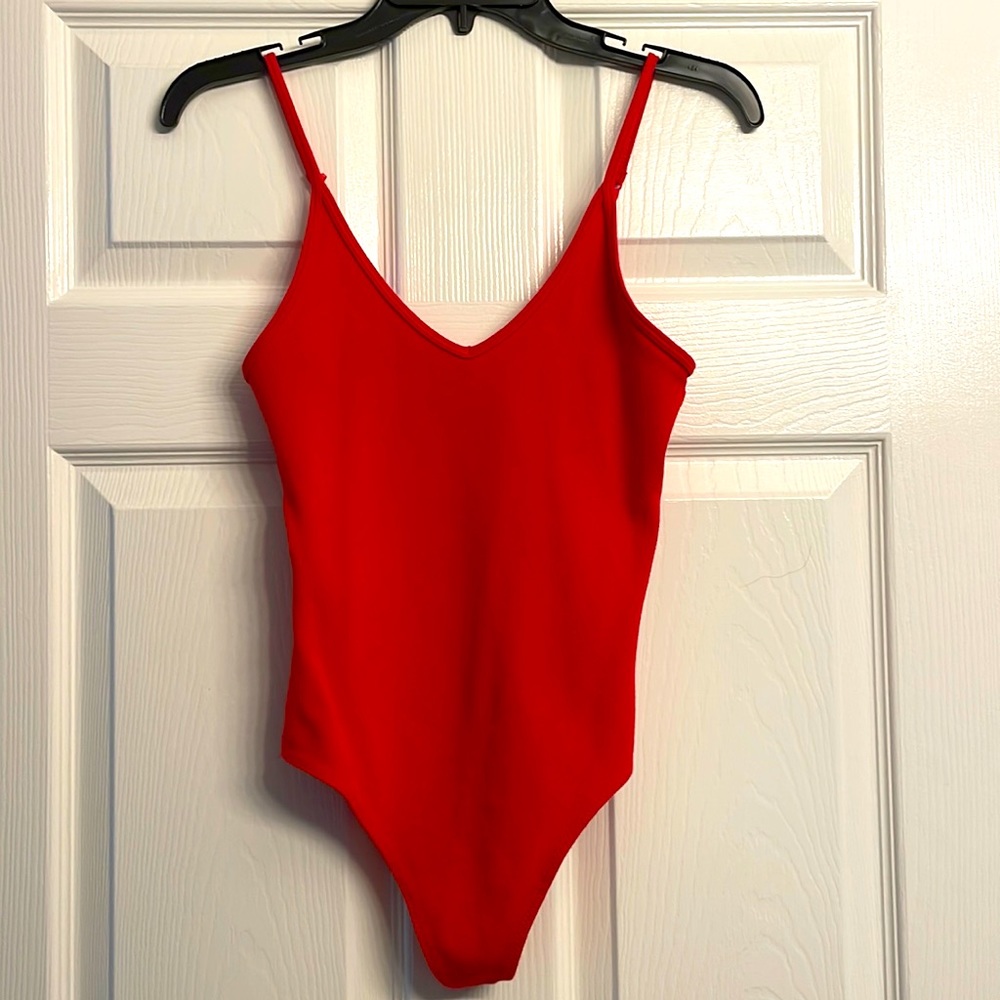 Red bodysuit